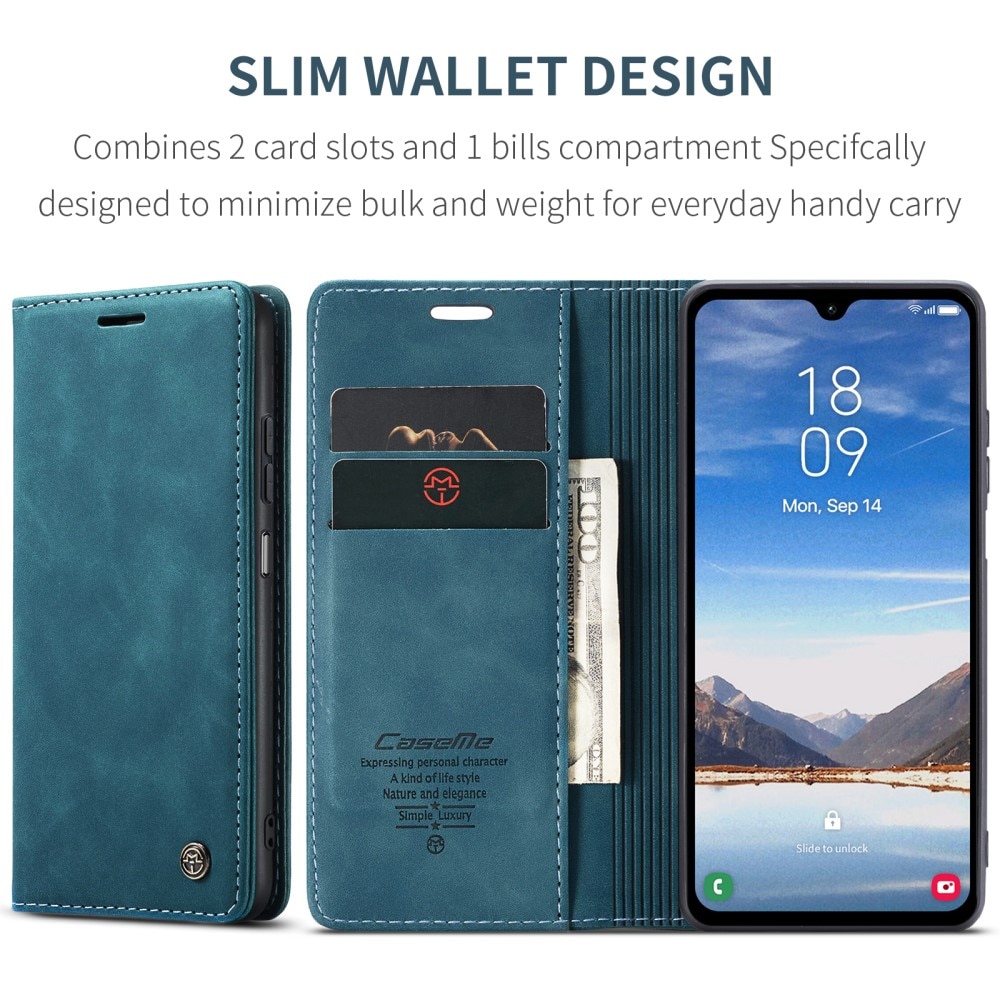 Samsung Galaxy A05s Slim Wallet Case Blue