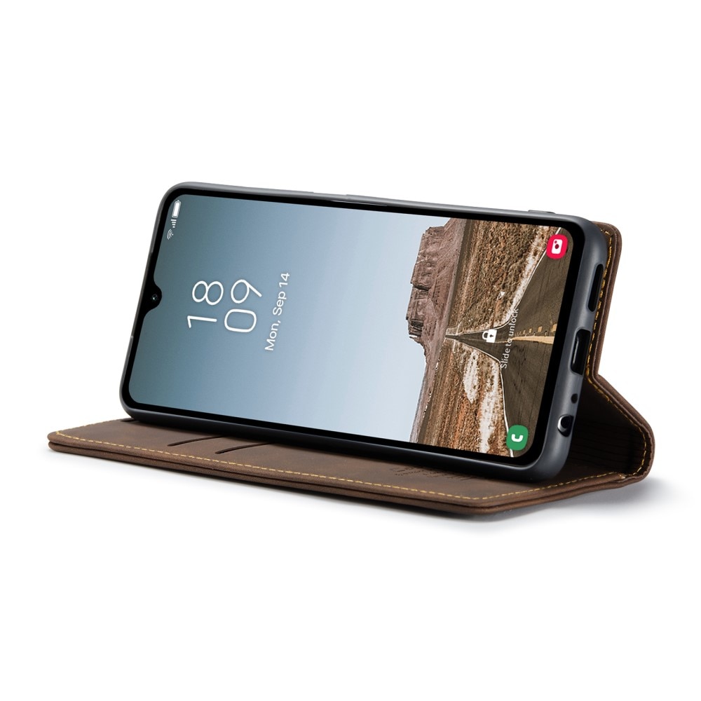 Samsung Galaxy A05s Slim Wallet Case Brown