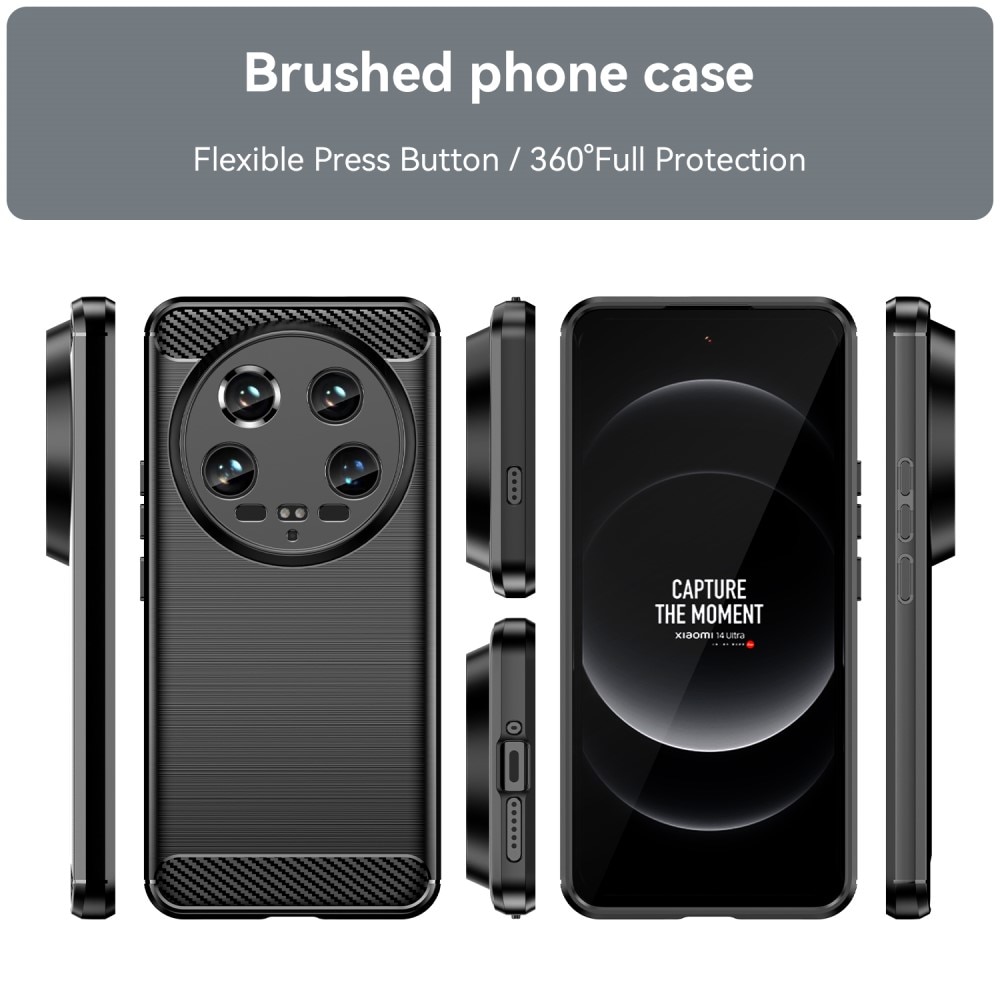 Xiaomi 14 Ultra Brushed TPU Case Black