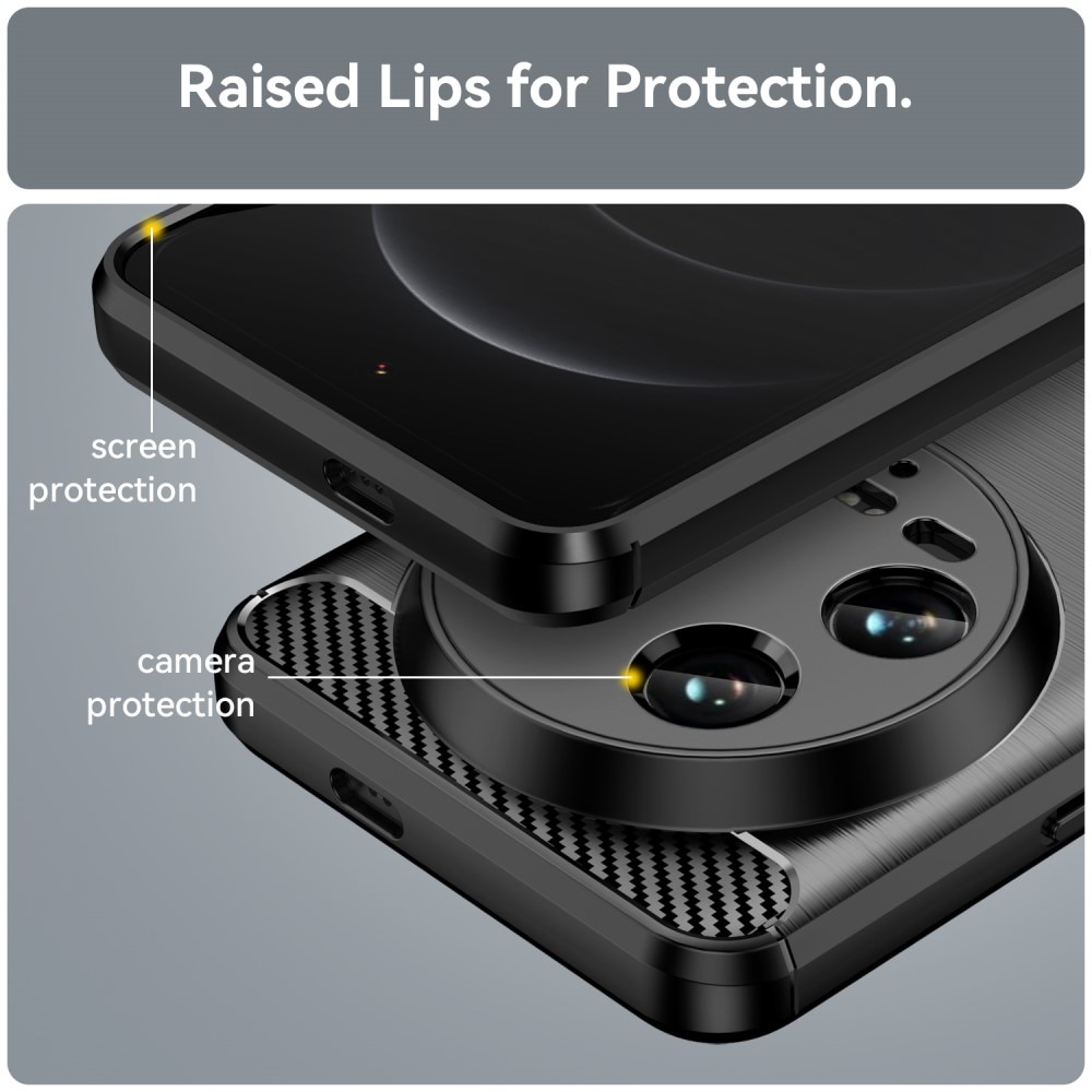 Xiaomi 14 Ultra Brushed TPU Case Black
