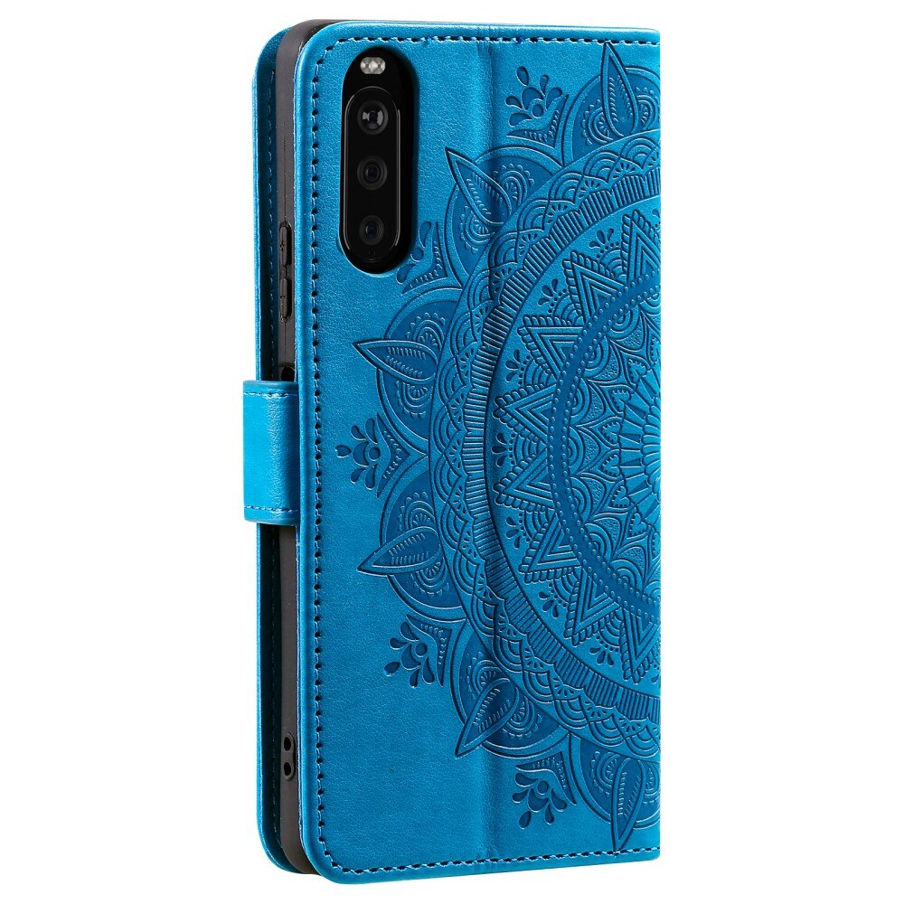 Sony Xperia 10 VI Leather Cover Mandala Blue