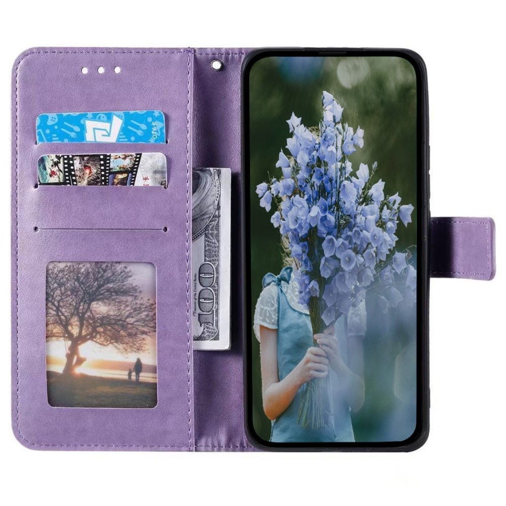 Sony Xperia 10 VI Leather Cover Mandala Purple