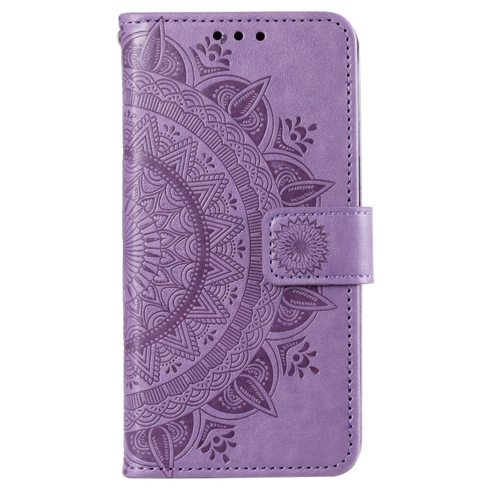 Sony Xperia 10 VI Leather Cover Mandala Purple