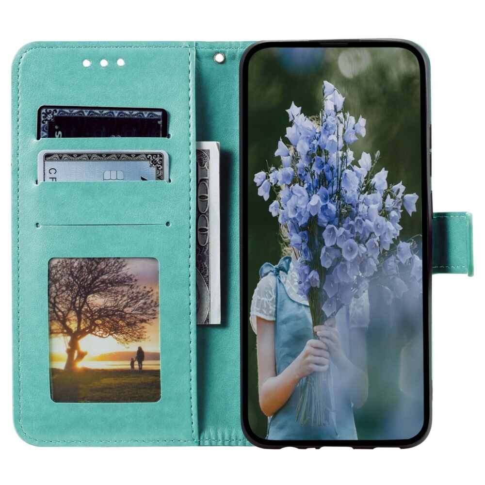 Sony Xperia 10 VI Leather Cover Mandala Green