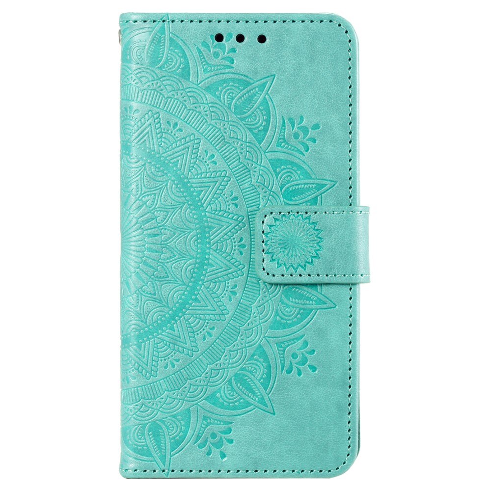 Sony Xperia 10 VI Leather Cover Mandala Green