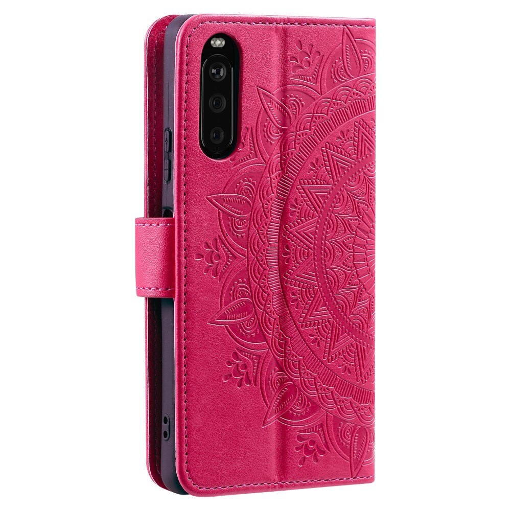 Sony Xperia 10 VI Leather Cover Mandala Pink