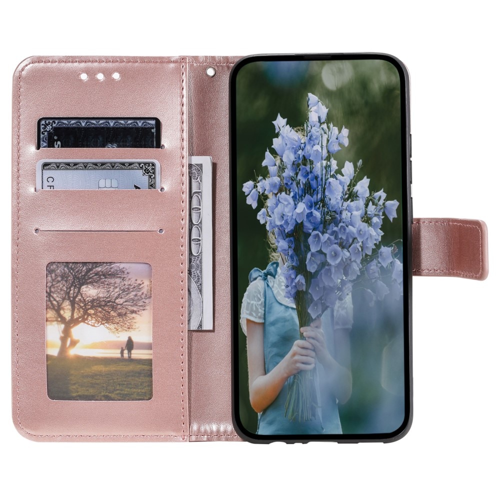 Sony Xperia 10 VI Leather Cover Mandala Rose Gold