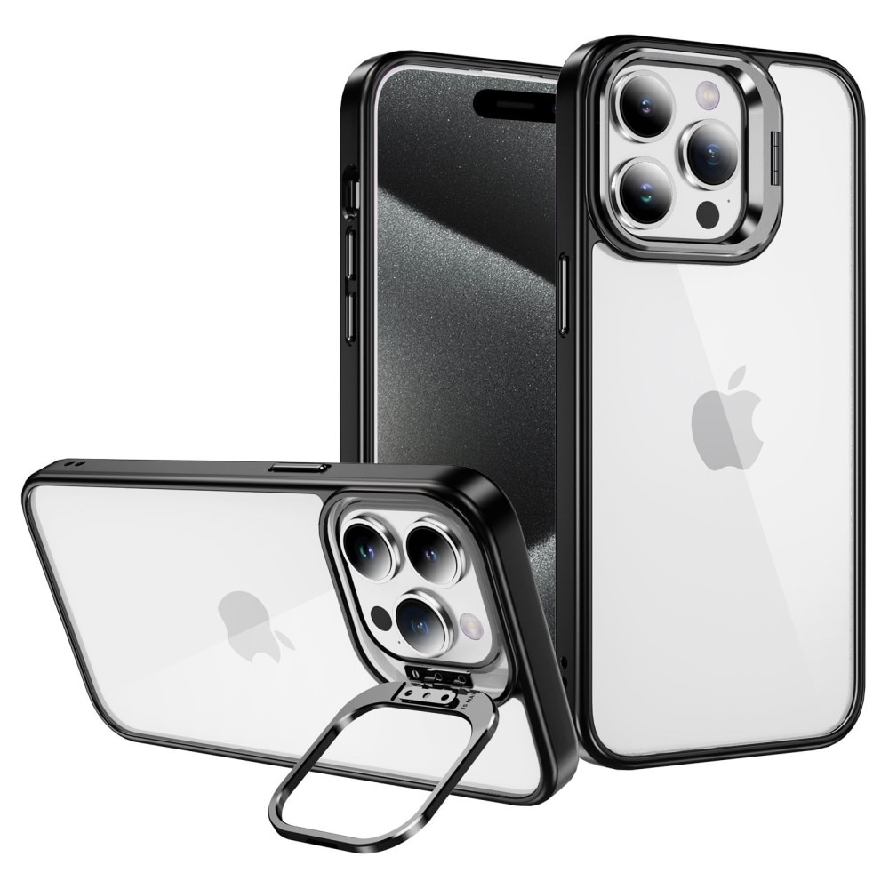 iPhone 12 Hybrid Case Camera Kickstand Black
