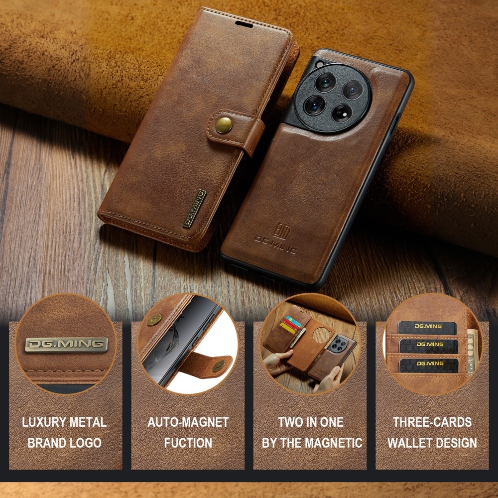 OnePlus 12 Magnet Wallet Cognac