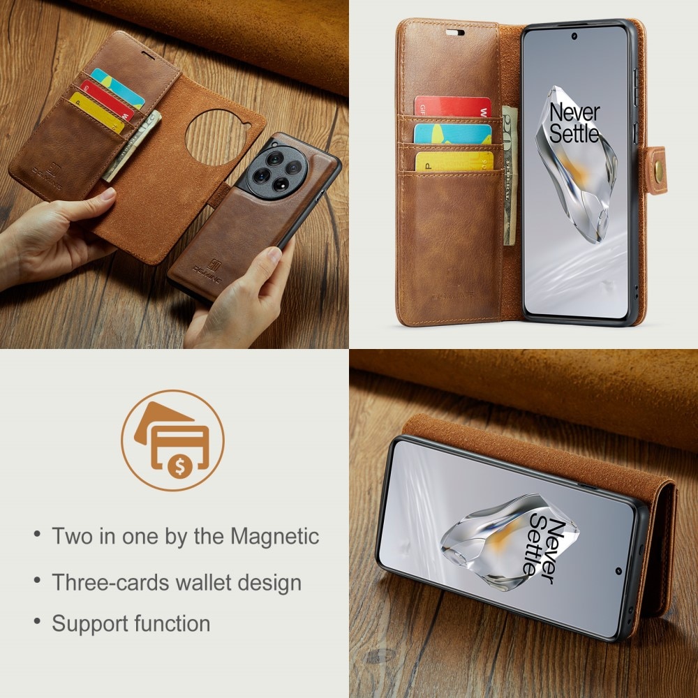 OnePlus 12 Magnet Wallet Cognac