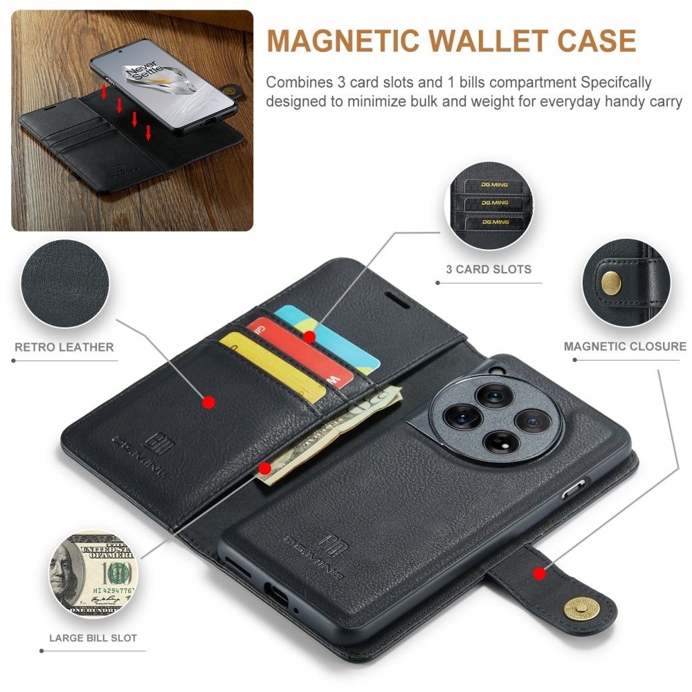 OnePlus 12 Magnet Wallet Black