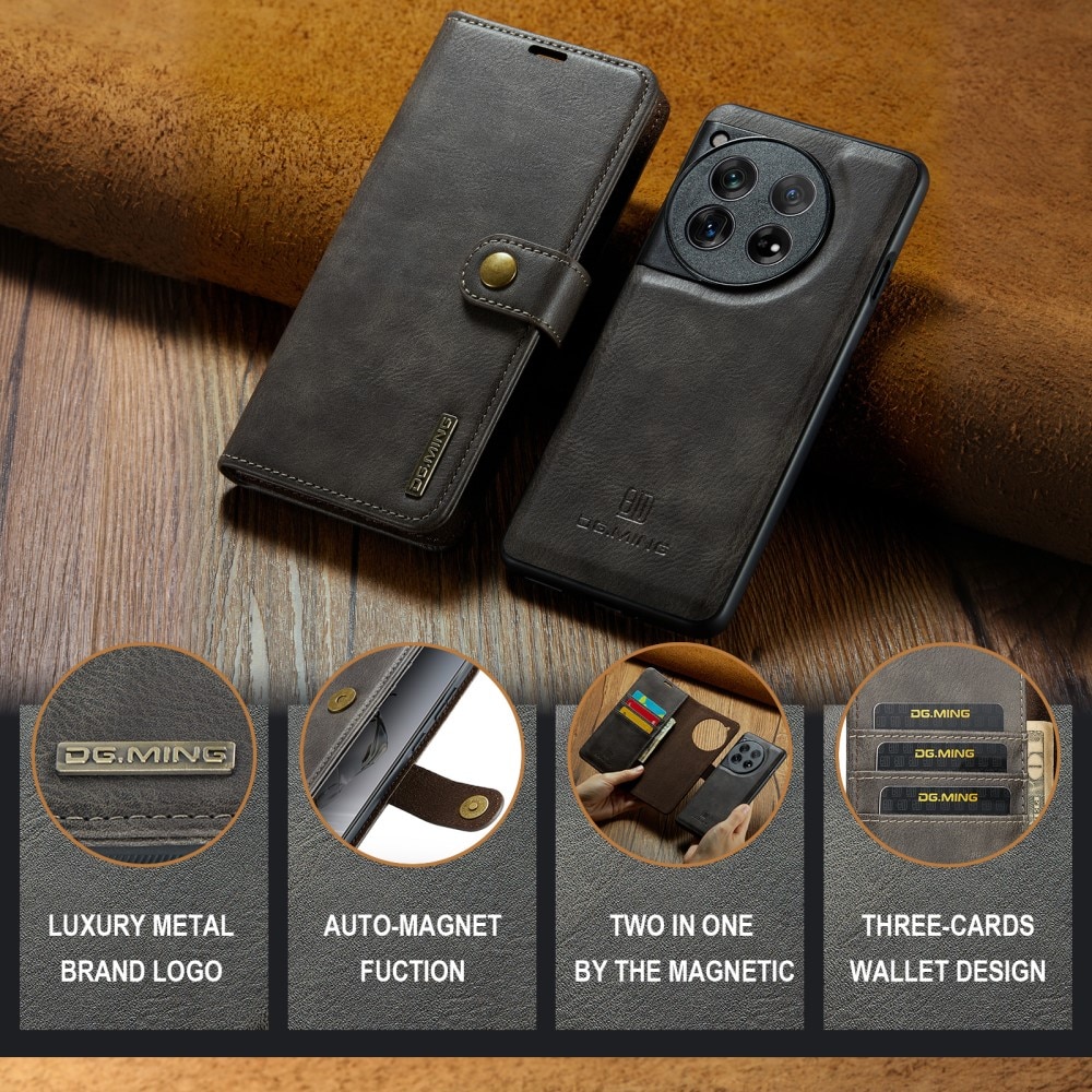 OnePlus 12 Magnet Wallet Brown