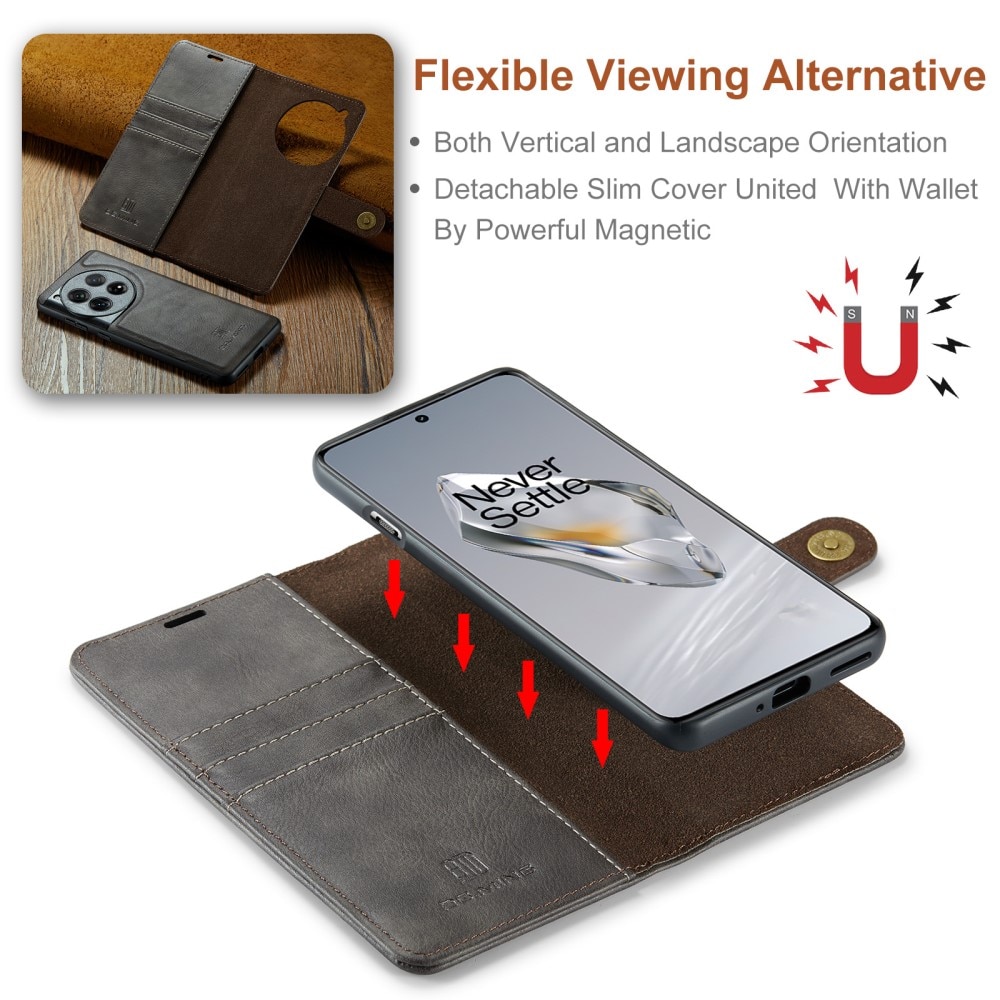 OnePlus 12 Magnet Wallet Brown