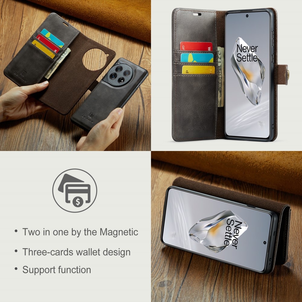 OnePlus 12 Magnet Wallet Brown