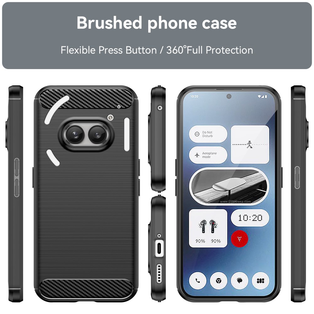 Nothing Phone 2a Brushed TPU Case Black