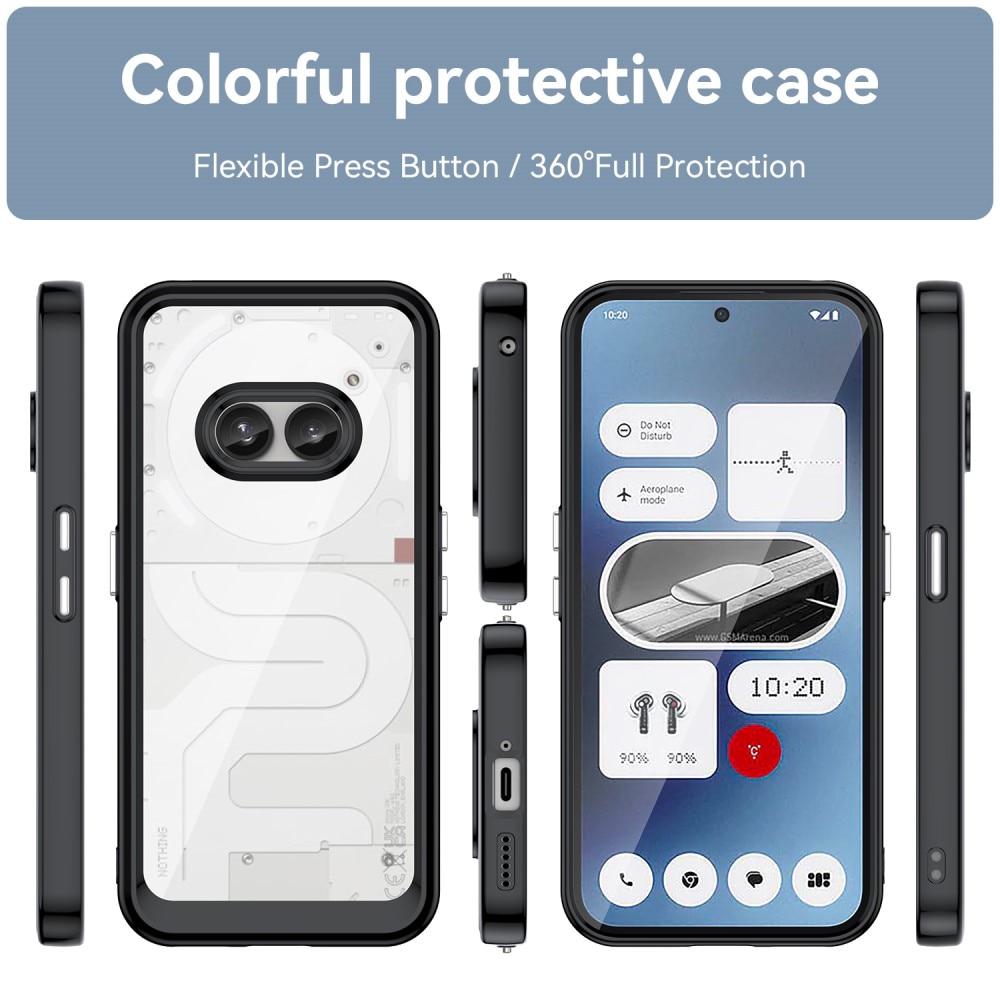 Nothing Phone 2a Crystal Hybrid Case Black