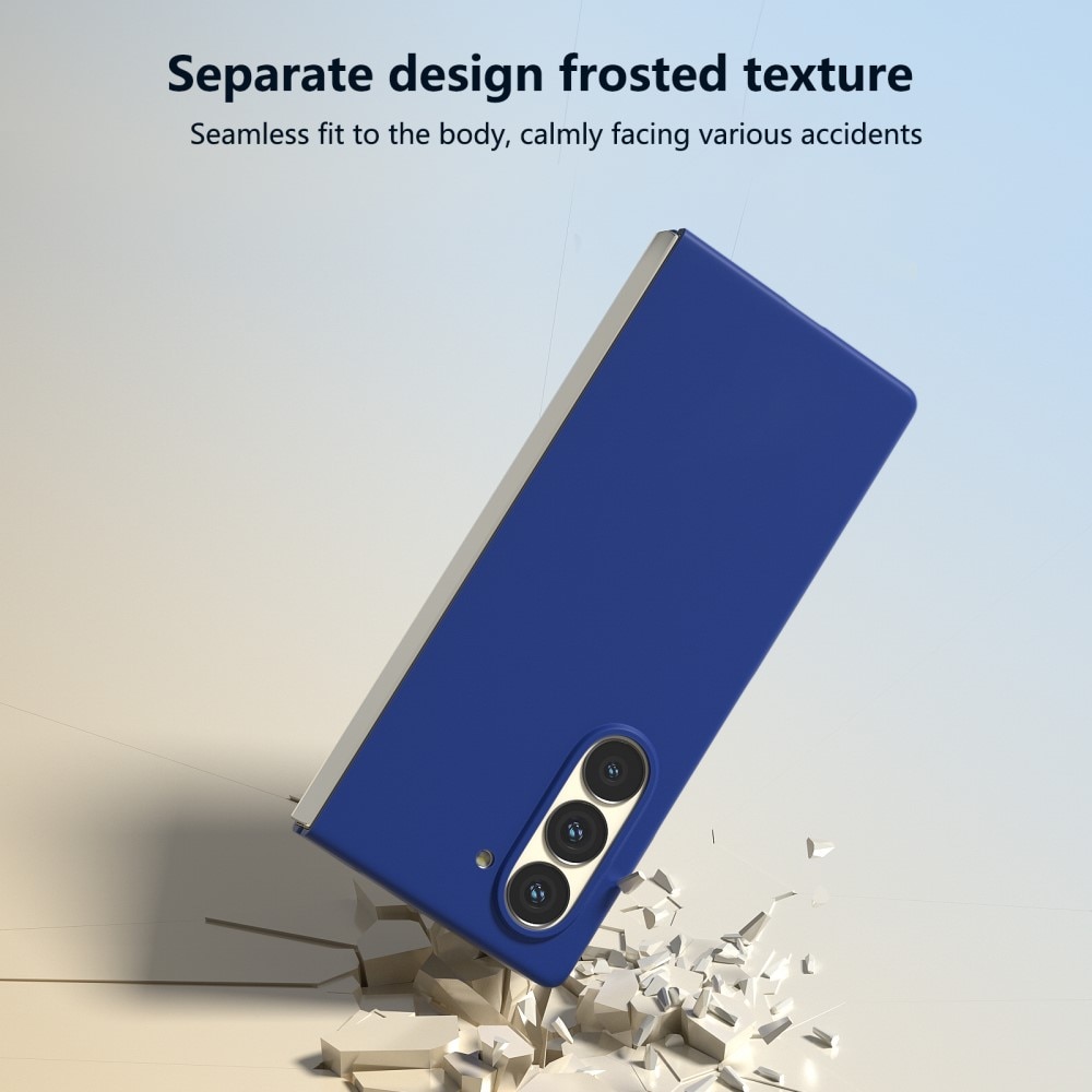 Samsung Galaxy Z Fold 6 Rubberized Hard Case Blue