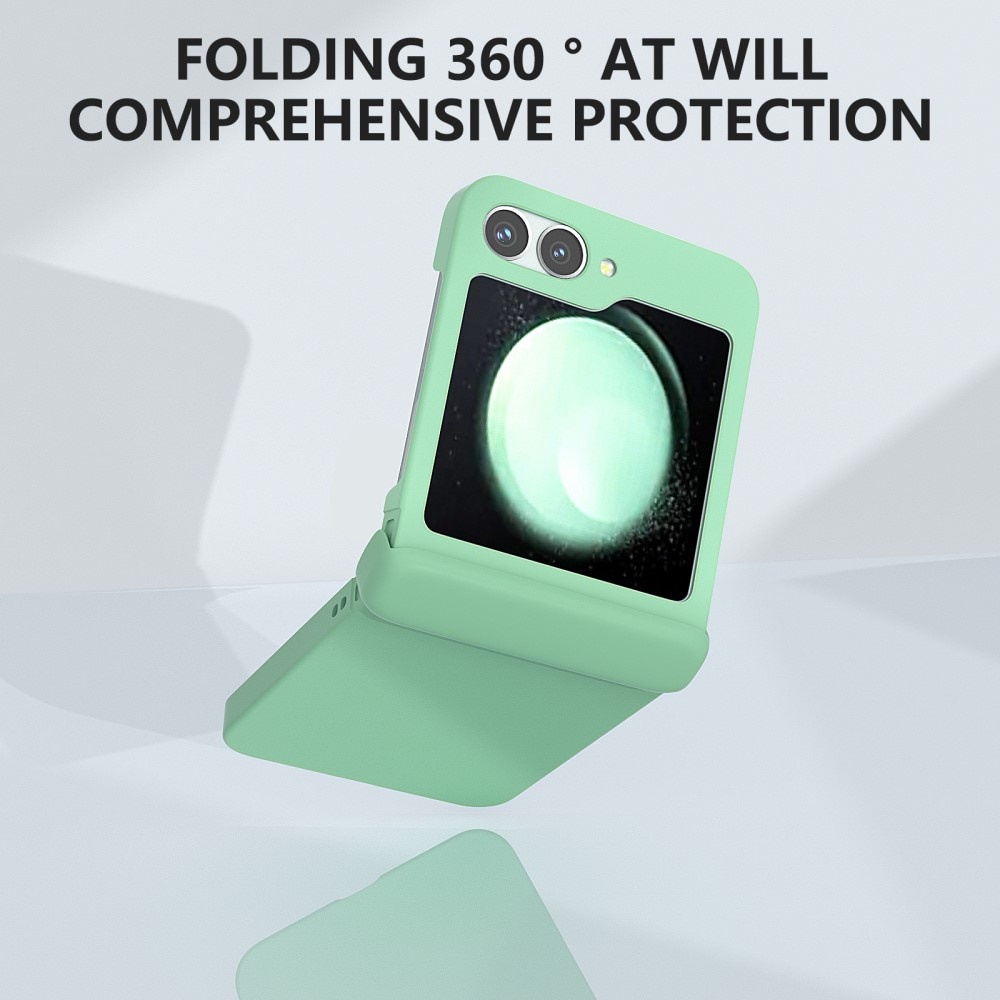 Samsung Galaxy Z Flip 6 Rubberized Hard Case Hinge Protection Green