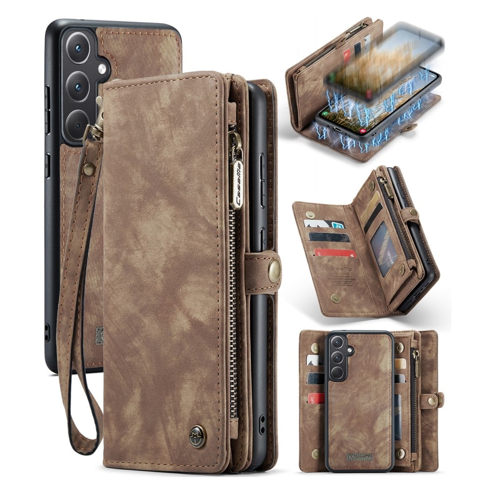 Samsung Galaxy A35 Multi-slot Wallet Case Brown