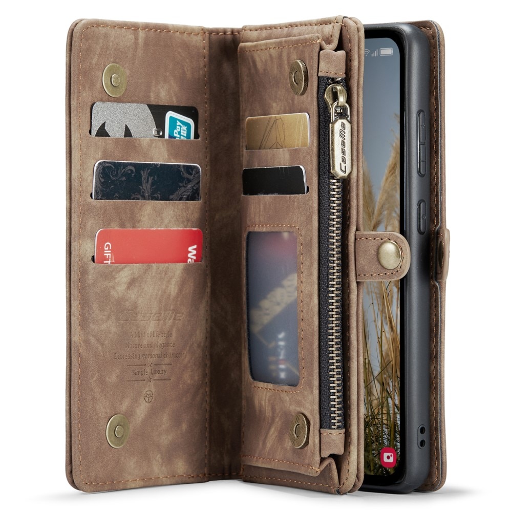 Samsung Galaxy A35 Multi-slot Wallet Case Brown