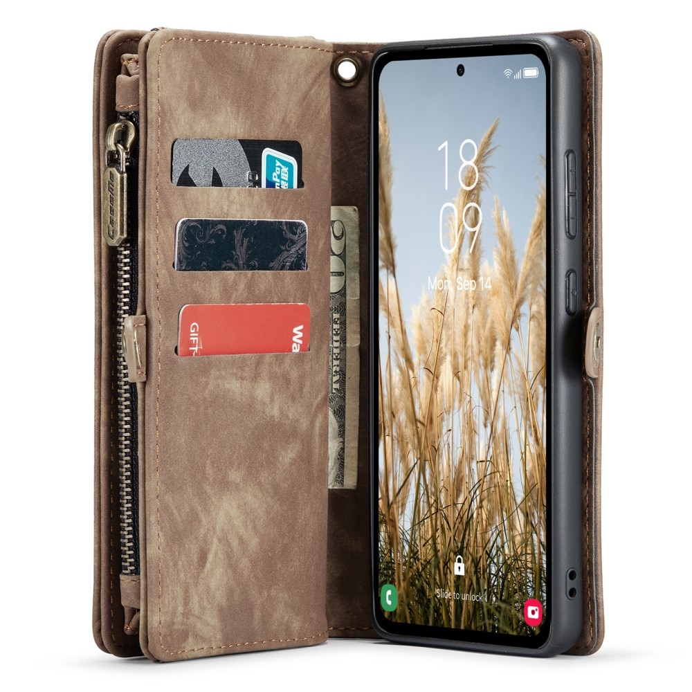 Samsung Galaxy A35 Multi-slot Wallet Case Brown