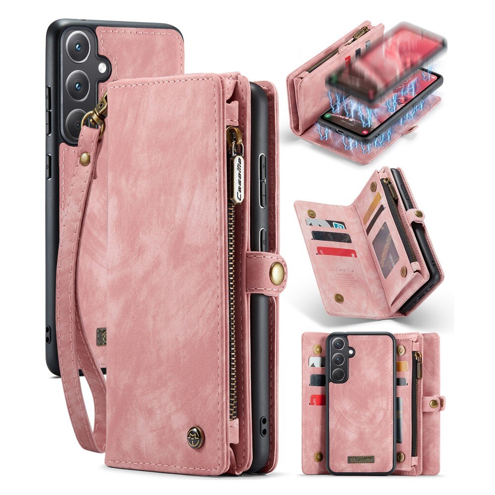 Google Pixel 8a Multi-slot Wallet Case Pink