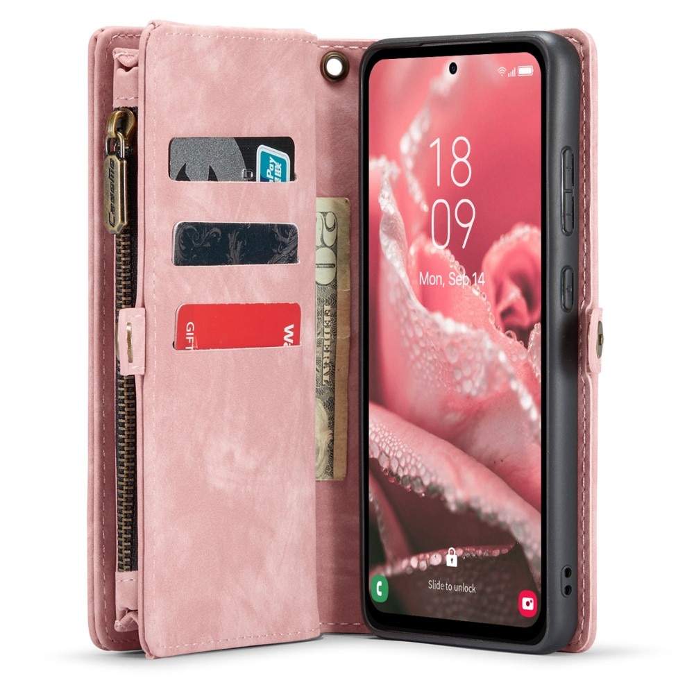 Samsung Galaxy A35 Multi-slot Wallet Case Pink