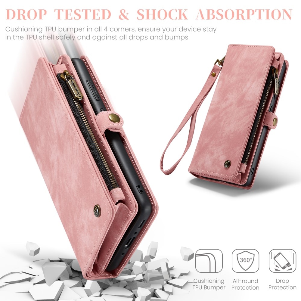 Samsung Galaxy A35 Multi-slot Wallet Case Pink