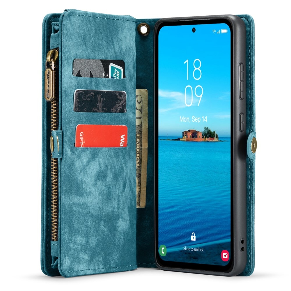 Samsung Galaxy A35 Multi-slot Wallet Case Blue
