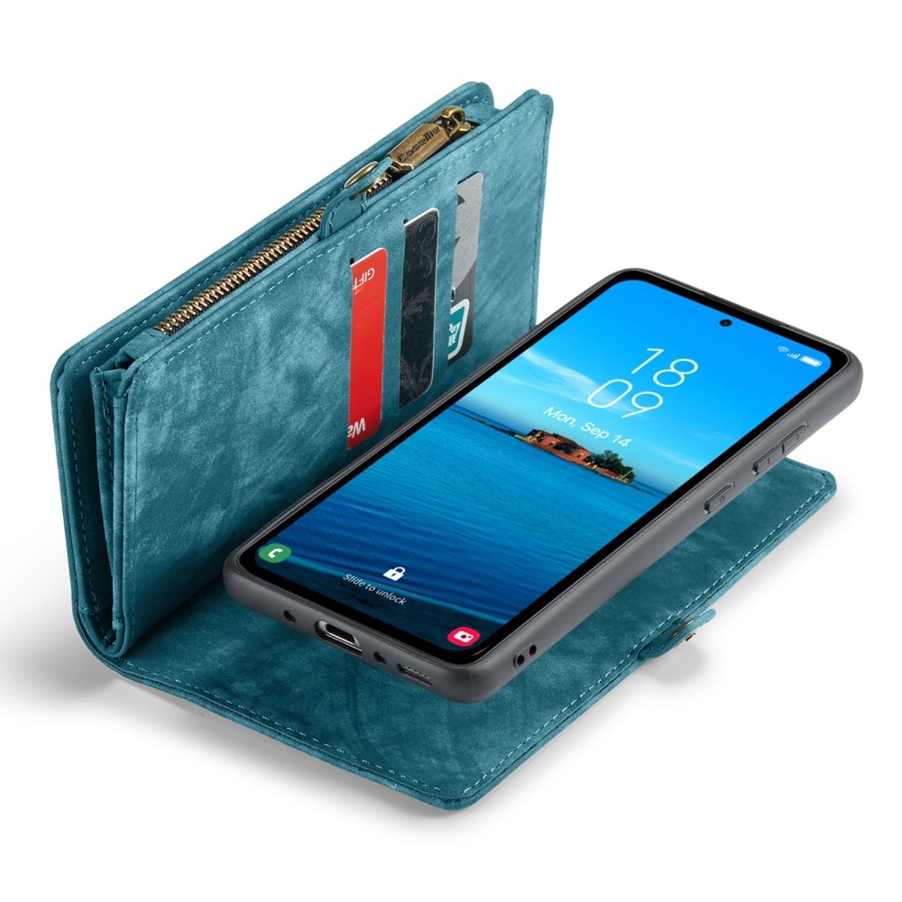 Samsung Galaxy A35 Multi-slot Wallet Case Blue