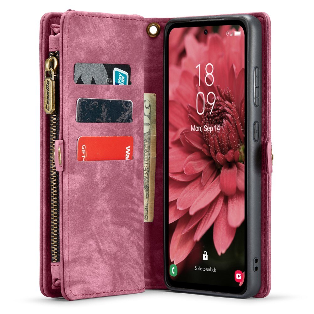 Samsung Galaxy A35 Multi-slot Wallet Case Red