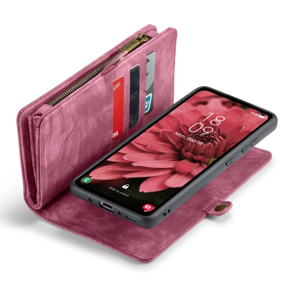 Samsung Galaxy A35 Multi-slot Wallet Case Red