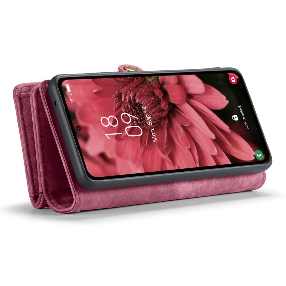 Samsung Galaxy A35 Multi-slot Wallet Case Red