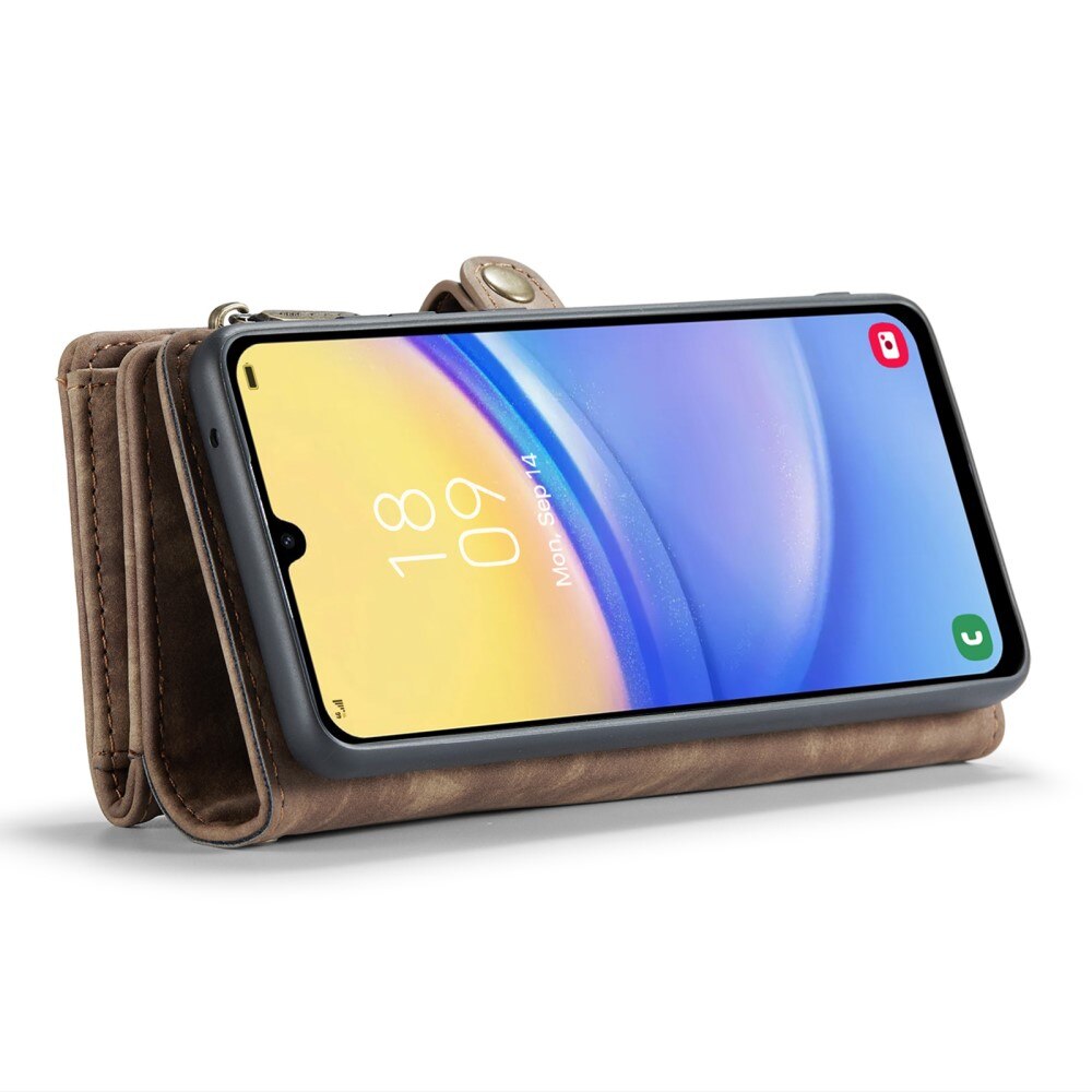 Samsung Galaxy A15 Multi-slot Wallet Case Brown