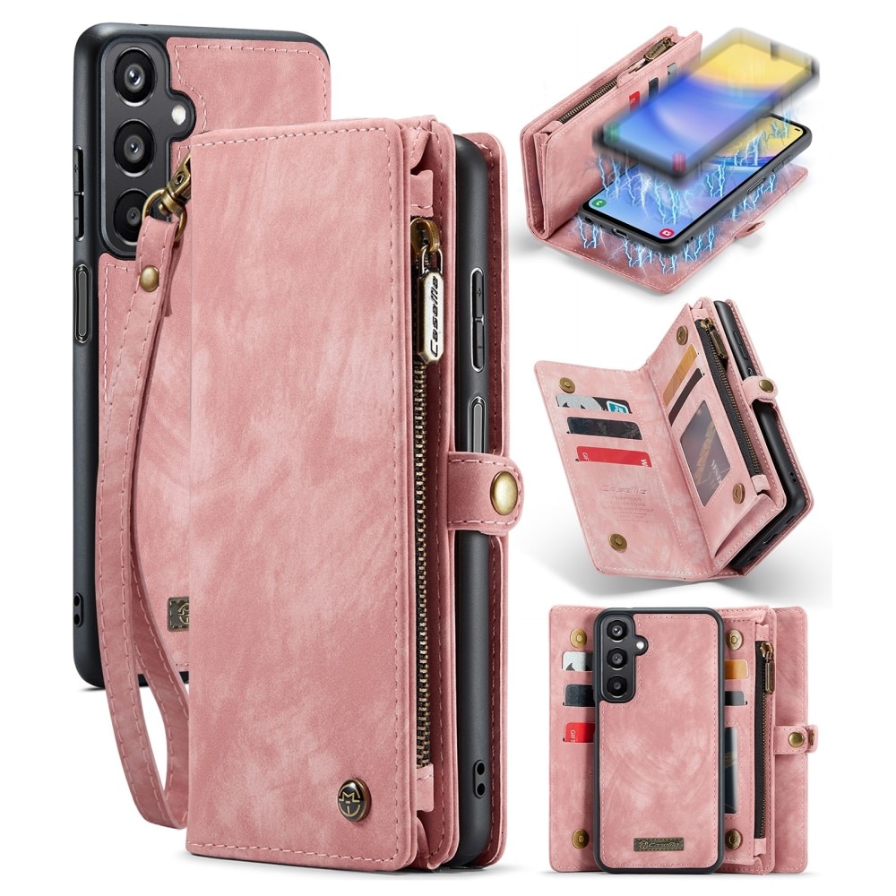 Samsung Galaxy A15 Multi-slot Wallet Case Pink