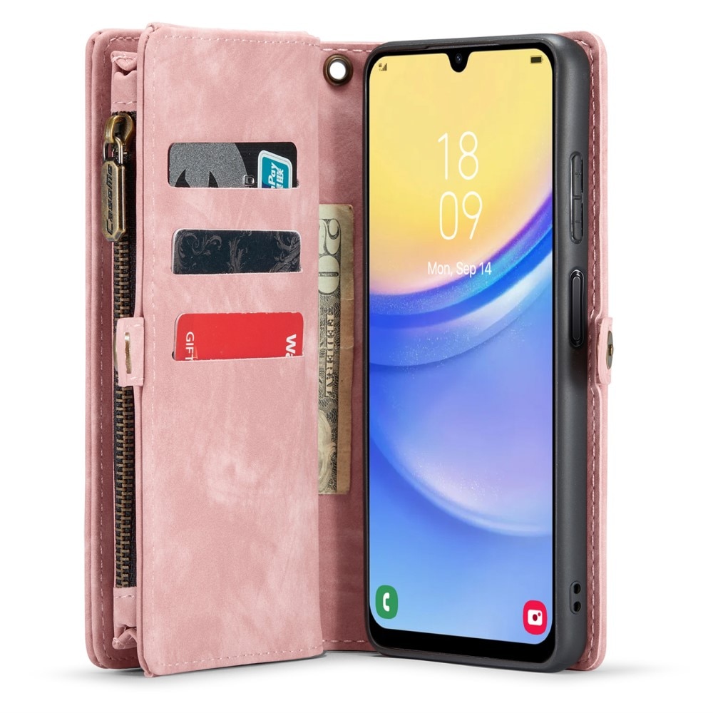 Samsung Galaxy A15 Multi-slot Wallet Case Pink