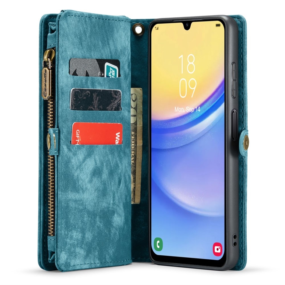 Samsung Galaxy A15 Multi-slot Wallet Case Blue