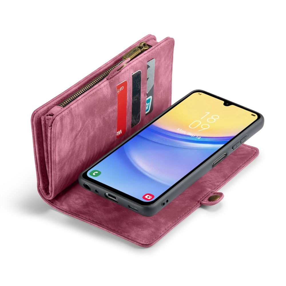 Samsung Galaxy A15 Multi-slot Wallet Case Red