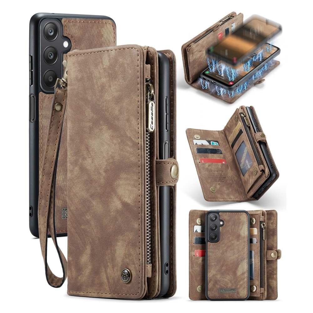 Samsung Galaxy A25 Multi-slot Wallet Case Brown