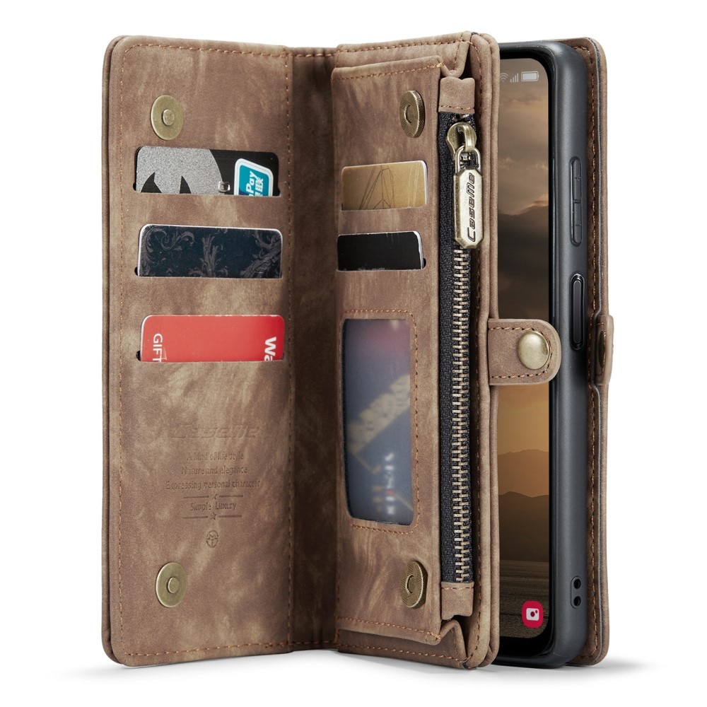 Samsung Galaxy A25 Multi-slot Wallet Case Brown