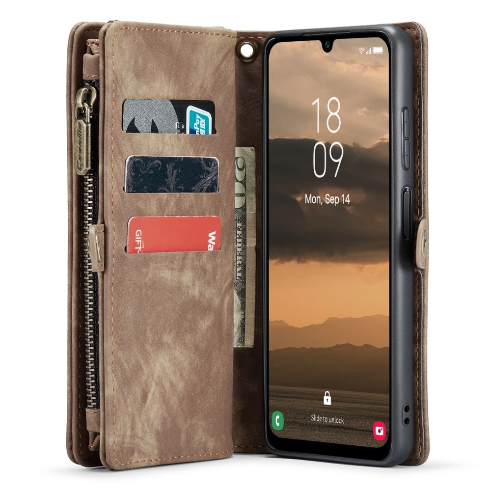 Samsung Galaxy A25 Multi-slot Wallet Case Brown