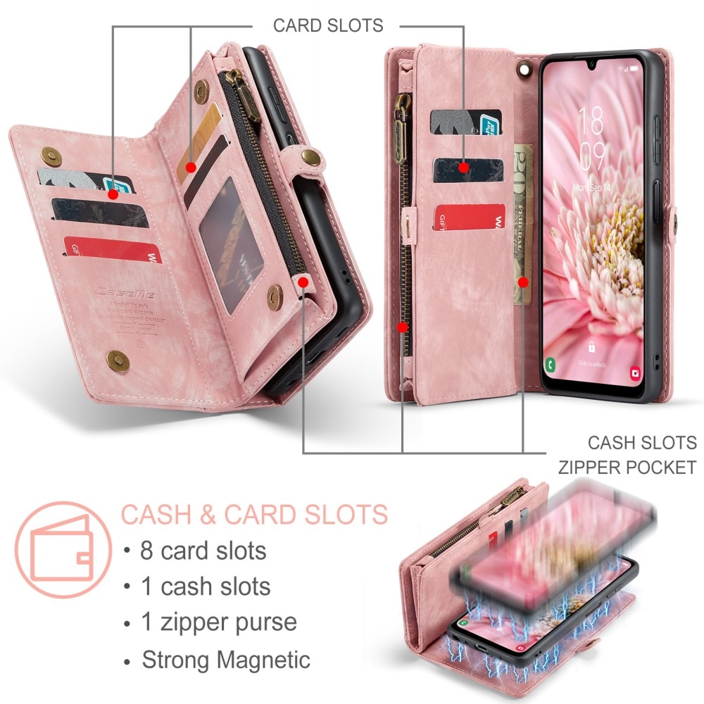 Samsung Galaxy A25 Multi-slot Wallet Case Pink