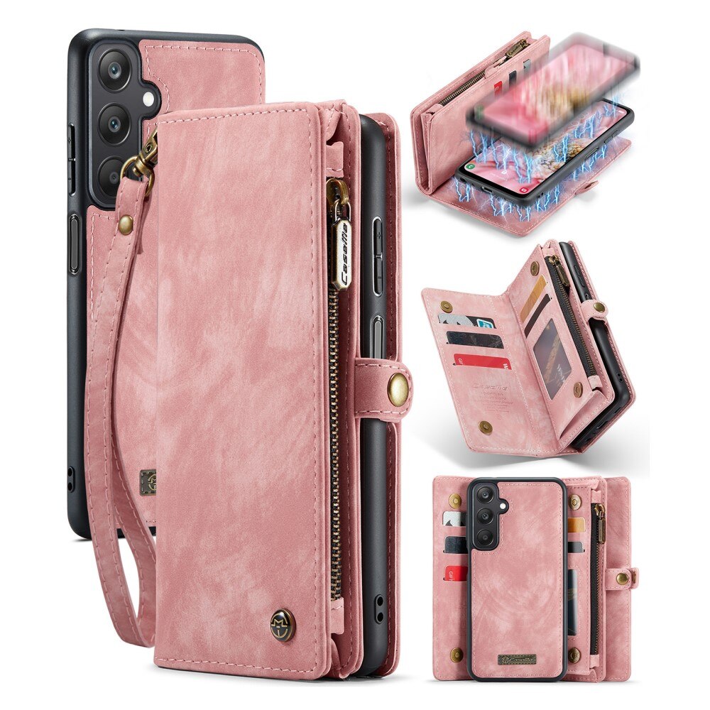 Samsung Galaxy A25 Multi-slot Wallet Case Pink