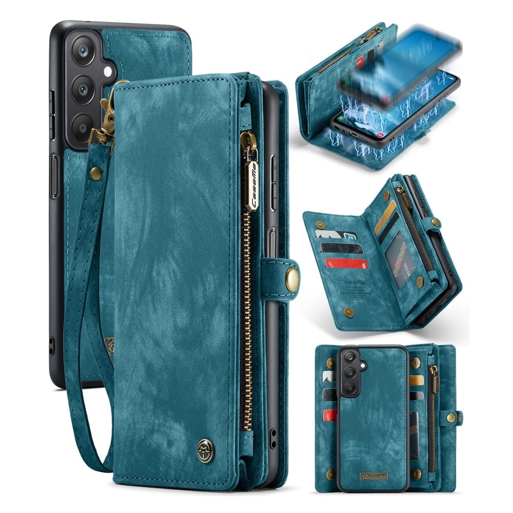 Samsung Galaxy A25 Multi-slot Wallet Case Blue