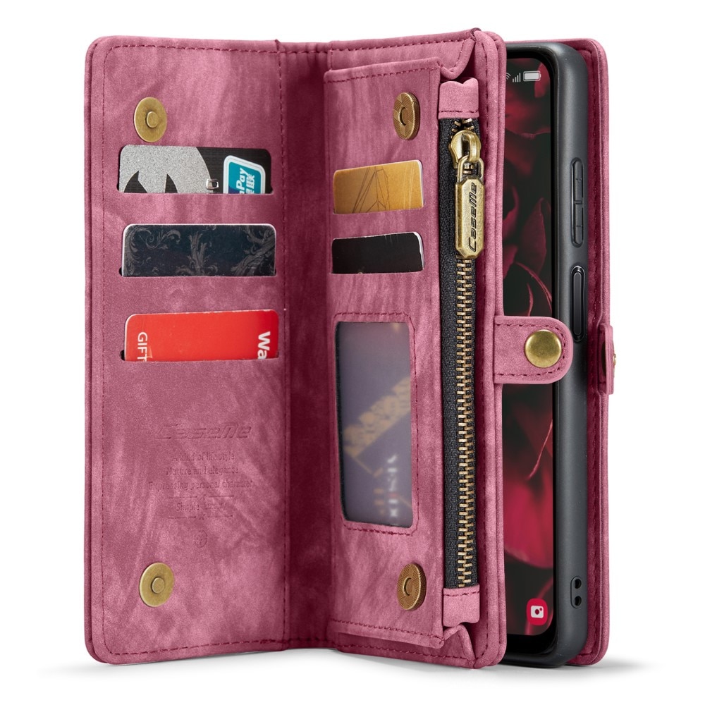 Samsung Galaxy A25 Multi-slot Wallet Case Red