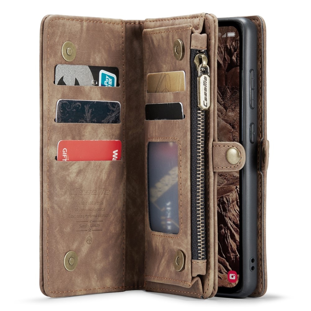 Samsung Galaxy A55 Multi-slot Wallet Case Brown