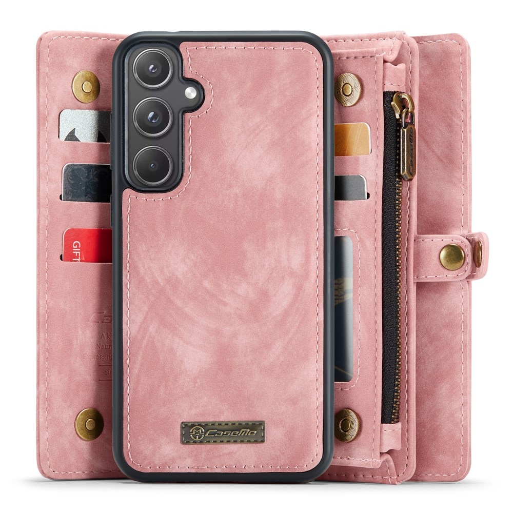 Samsung Galaxy A55 Multi-slot Wallet Case Pink