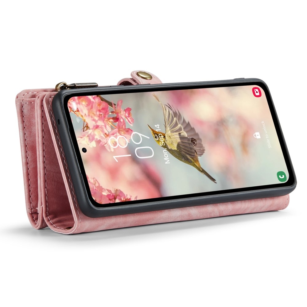 Samsung Galaxy A55 Multi-slot Wallet Case Pink