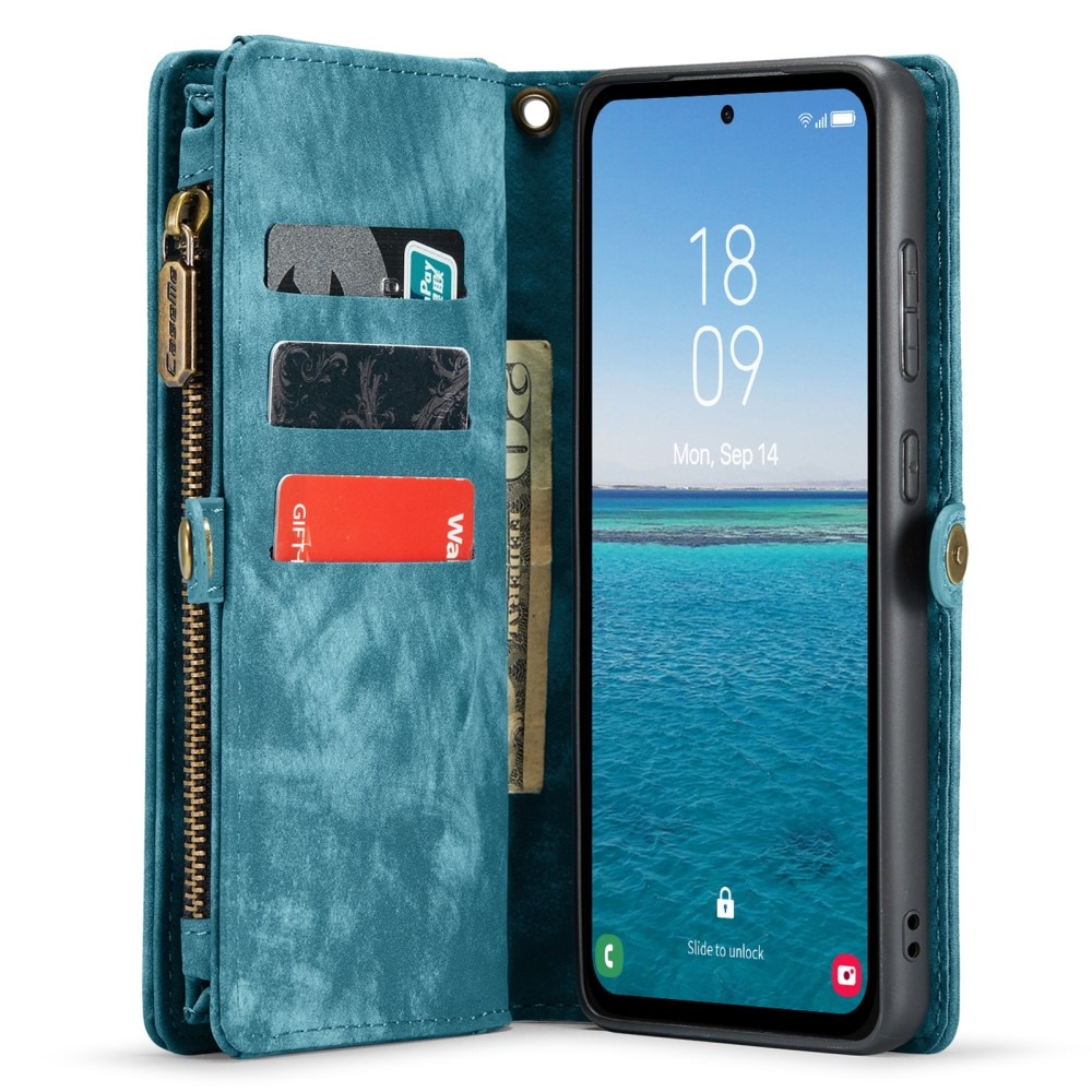 Samsung Galaxy A55 Multi-slot Wallet Case Blue