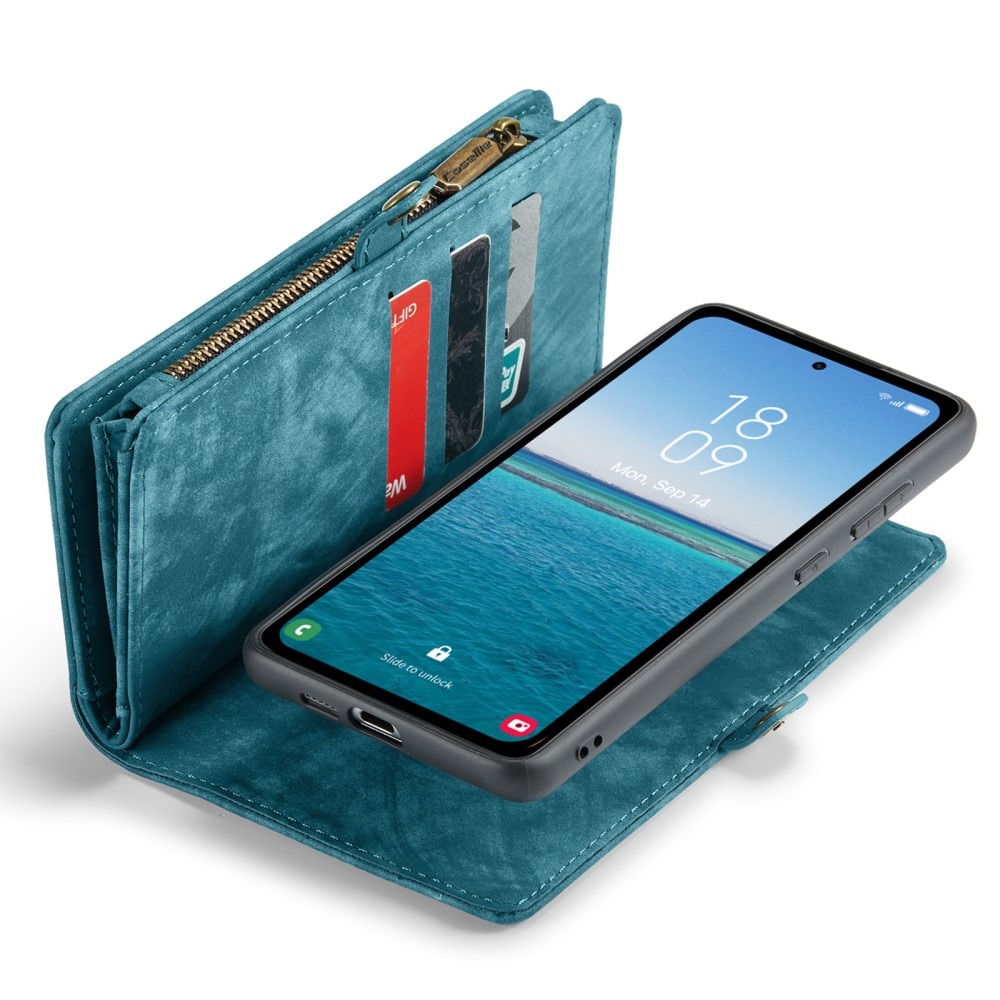 Samsung Galaxy A55 Multi-slot Wallet Case Blue